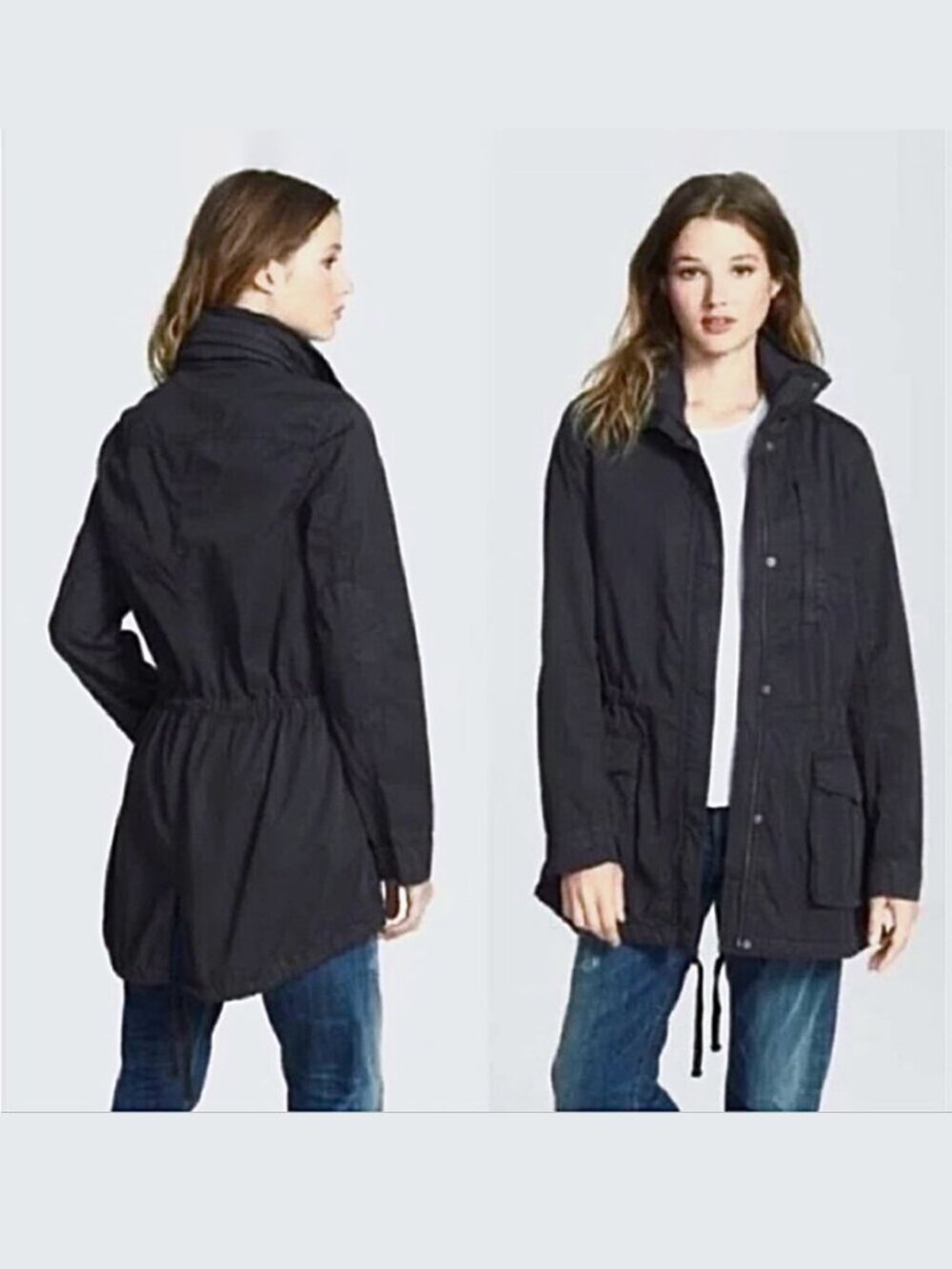 James Perse Yosemite Hooded Parka Utility Black Lightweight Jacket 3 gorpcore